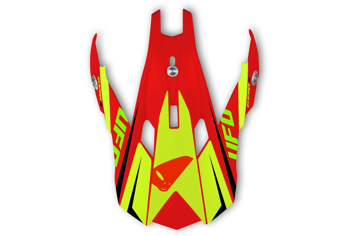 visor for motocross Interceptor II Genix helmet red - Helmet spare parts - HR053 - Ufo Plast