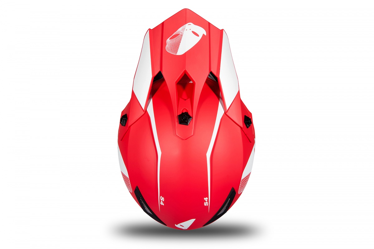 Motocross helmet for kids red matt - Helmets - HE191 - Ufo Plast