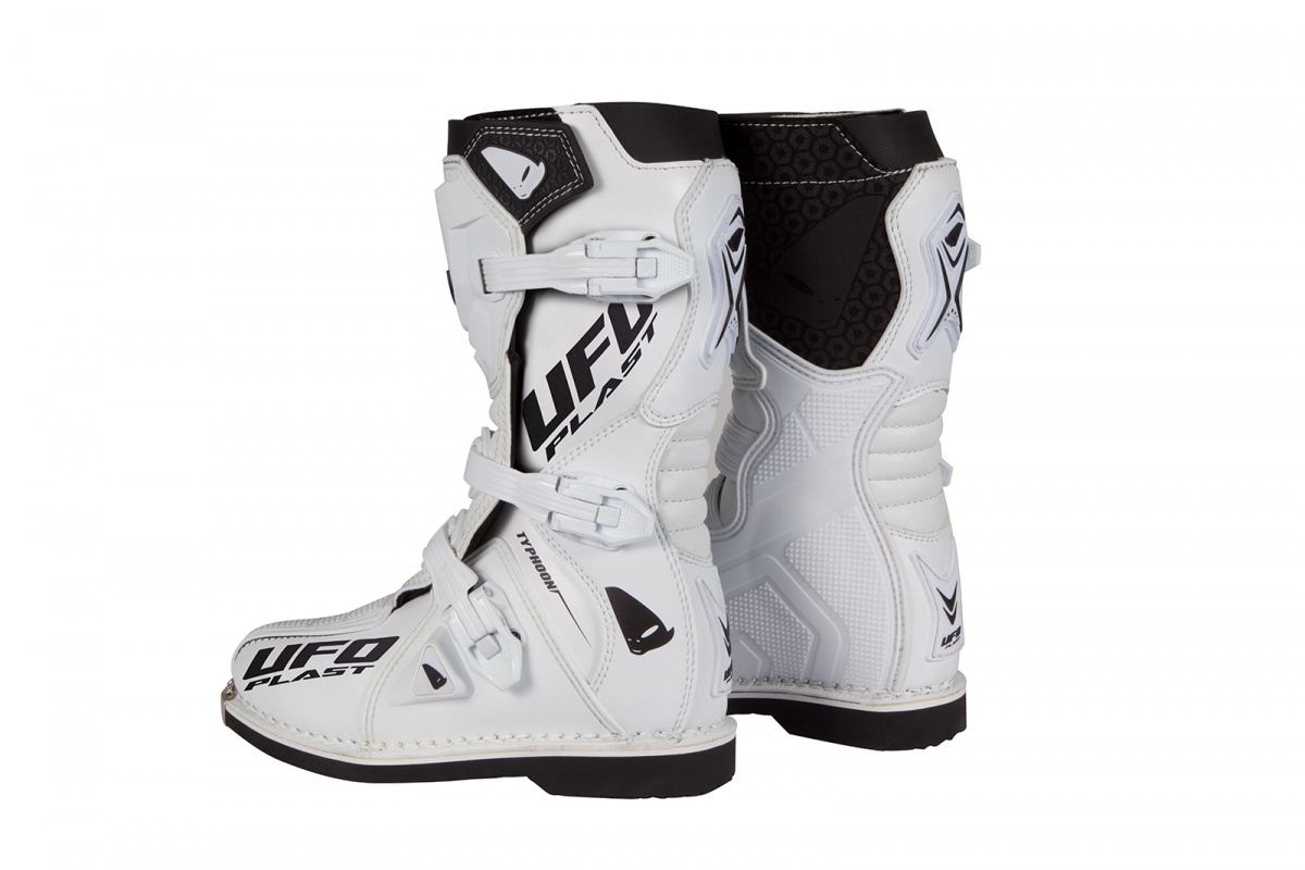 Motocross Typhoon boots for kids white - Boots - BO011-W - Ufo Plast