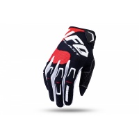 MOTOCROSS IRIDIUM GLOVES BLACK AND RED - Gloves - GU04478-BK - Ufo Plast
