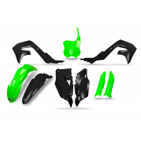 Plastic kit Kawasaki - black and neon green - NEW PRODUCTS - KAKIT228-111 - UFO Plast